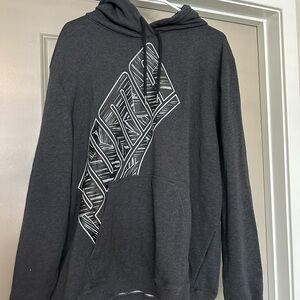 PUMA Men's Gray Graphic Hoodie
